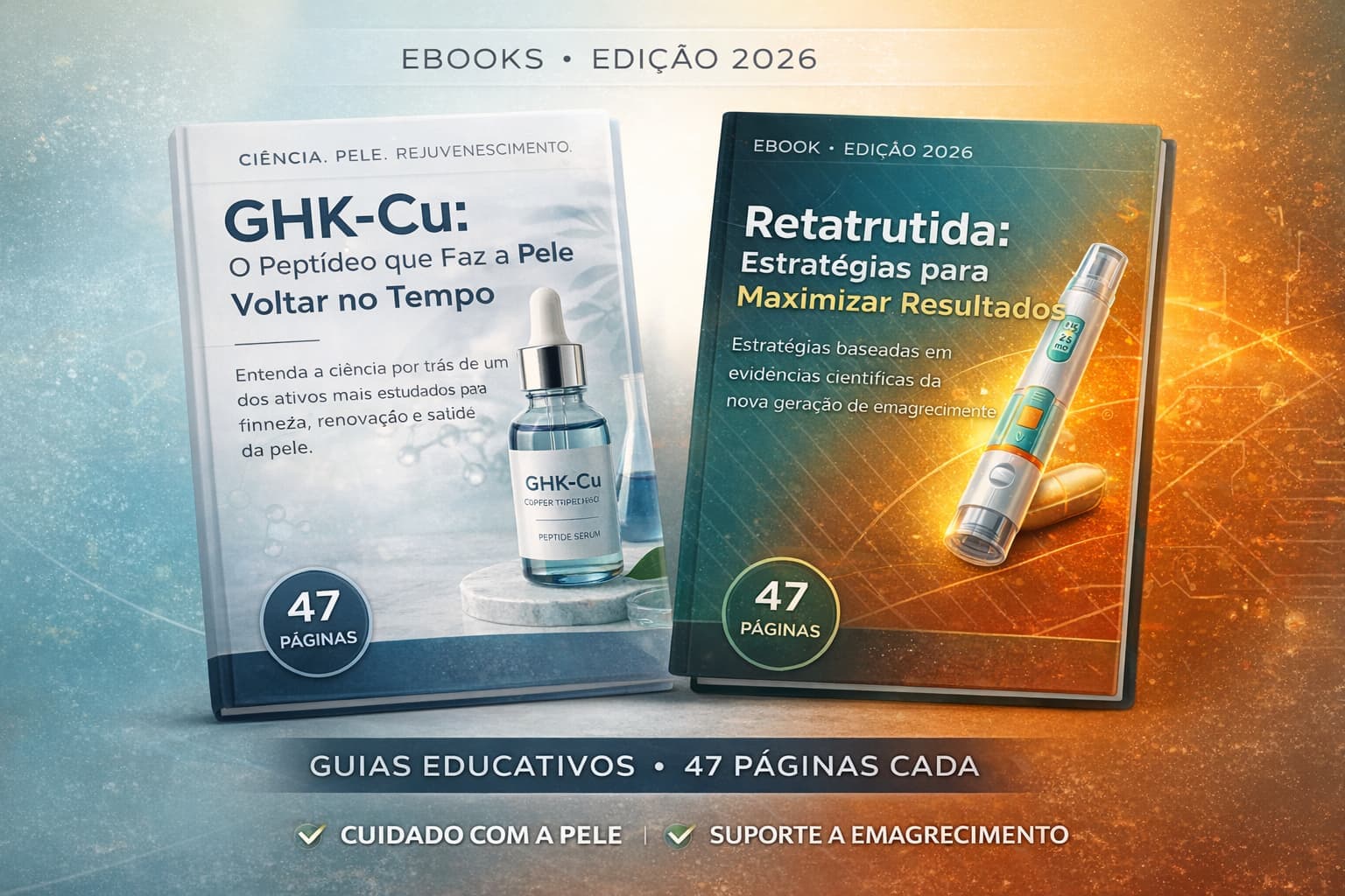 Combo GHK-Cu: O Peptídeo que Faz a Pele Voltar no Tempo + Retatrutida: Estratégias para Maximizar Resultados